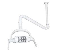 Dental Oral Light Lamp Operating Exam Lamp 6 LED Lens Ceiling-Mounted with Arm