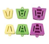 Dental Oral Silicone Mouth Prop Bite Blocks Latex Free Cheek Retractor (6 Count/Pack)