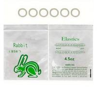 Dental Orthodontic Elastics Rubber Bands Braces Bands with 2Packs, 200pcs Braces Rubber Bands for Teeth Gap,Crooked Teeth,Braces (Rabbit 3/16" 4.5OZ)
