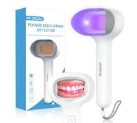 Dental Plaque Detector Light Rechargable Plaque Disclosing Tablets Alternatives Shows Plaque Instant Display Tooth Calculus Discloser Lamp for Kids or Adults Correcting Brushing Habits (A)