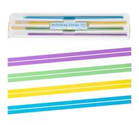 Dental Polishing Strips, 60-Piece Set, 4 Grits, 4mm x 150mm, Multi-Colour