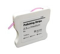 Dental Polishing Strips, 6m/Rolls Tooth Sandpaper Dental Finishing Strips, Teeth Whitening Strips Resin Tooth Interdental Grinding Tool. (Pink, 2.5mm)