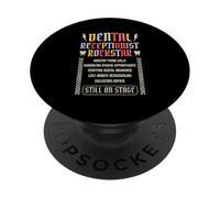Dental Receptionist Rockstar Dental office PopSockets Adhesive PopGrip