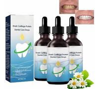 Dental Regrowth Drops,Tooth Serum Whitening,Color Correcting Tooth Serum,Tooth Serum Correcting Stain Removal,Easily Rejuvenate Gums,Gum Protection and Dental Care,Painless,No Sensitivity (3Pcs)
