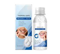 Dental Repair Kit | Temporary Tooth Restoration and Denture Repair Beads for Fixing Missing or Broken Teeth | Moldable False Teeth Replacement for Plastic Dentures