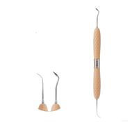 Dental Resin Spatulas Resin Filler Aesthetic Restoration Kit Silicone Handle for Resin Knife Plastic Dresser Dentistry Tool(CT5(1pcs))