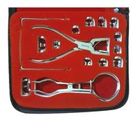 Dental Rubber Dam Kit with Perforator Puncher and Orthodontic Pliers - Complete Dentist Lab Device Set with Storage Bag