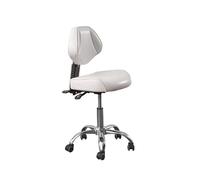 Dental Saddle Chair with Back Support, Ergonomic Adjustable Drafting Chair,Esthetician Tattoo Stool Chair,for Home,Studio,Dental,Salon,Art Studio(Natura)