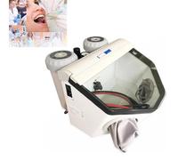 Dental Sandblaster, Double-Pen Fine Sand Blasting Machine with 2 Pen, External Connection Pressure: 5-8bar (73-116psi)/Working Pressure: 1-8bar (14.5-116psi), for Lab