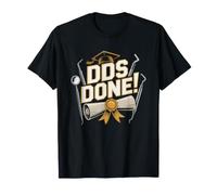 Dental School Graduate Cap Diploma Tooth Illustration T-Shirt