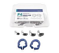 Dental Sectional Matrix System Set kit, Autoclavable Matrices System Bands + Matrices System Resin Holder Clip Ring - F4 Set