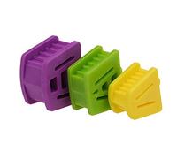 Dental Silicone Mouth Prop Tattoo Bite Block 3 Pcs Kit (small, medium, large) Color Coded