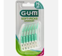GUM Soft-Picks Advanced Pack of 30 with Travel Case Regular