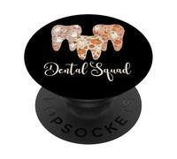 Dental Squad Autumn Fall Teeth Ghost Pumpkin Tooth Dentist PopSockets Adhesive PopGrip