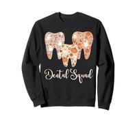 Dental Squad Autumn Fall Teeth Ghost Pumpkin Tooth Dentist Sweatshirt