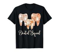 Dental Squad Autumn Fall Teeth Ghost Pumpkin Tooth Dentist T-Shirt