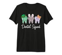 Dental Squad Easter Day Funny Tooth Dental Assistant Dentist Premium T-Shirt