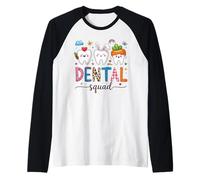 Dental Squad Easter Day Funny Tooth Dental Assistant Dentist Raglan Baseball Tee