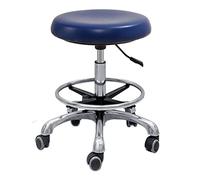 Dental Stool 360° Rotation Adjustable Height PU Leather Saddle Chair with Armrest for Dentist Office and Salon