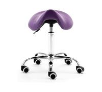 Dental Stool Chair with Hydraulic Height Adjustment, Comfortable Saddle Design, Wheels for Clinics and Spas