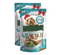 Dental Superfood Chew 5pk x Pack of 2 - Mint, Coconut & Chia - Specially Designed Ridges to Support Better Teeth Cleaning - Made With Natural Ingredients