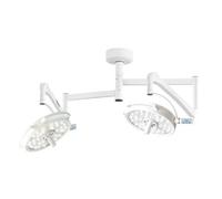 Dental Surgical Lamp, 72-Hole Double-Head Ceiling Mount Exam Light, 360° Rotation Shadowless Illumination for Clinic, Gynecology, Plastic Surgery, Veterinary Use