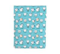 Dental Teeth Blue, PU Leather Laptop Sleeve, Notebook Bag Laptop Case Sleeve Tablet Briefcase