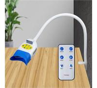 Dental Teeth LED Whitening Lamp Bleaching Teeth Whitening Machine Professional Teeth Whitener with Remote Control 36W 10 LED Blue/Red/Purple Light 3 Colors