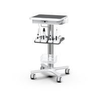Dental Trolley Cart with Oral Scanner Holder - Mobile Workstation with Laptop Tray & Silent Wheels for Office, School, Salon, Lab