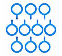 Dental X-Ray Positioning Indicator Aiming Rings - Intra Oral Film Positioner System Accessories, Autoclavable, 10 Pcs (Anterior Ring Blue)