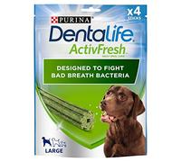 DENTALIFE ActivFresh Large Dog Treat Dental Stick 4 Sticks, Pack of 6