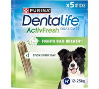 DENTALIFE ActivFresh Medium Dental Chicken Dog Chews 5 Sticks