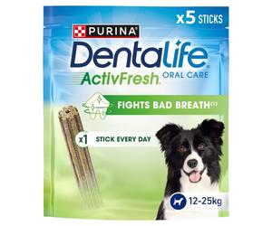 DENTALIFE ActivFresh Medium Dental Chicken Dog Chews - 5 Sticks