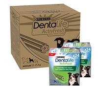 DENTALIFE ActivFresh Medium Dog Treat Dental Stick 24 Sticks, Pack of 2
