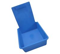 Dentals Lab Storage Box with Clip Dentals Working Lab Pan for Denture Mold Transport and Organization in Workshop Black ABS Dusts Pan Clip on
