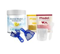 dentals Teeth Model Kit - Plaster Impression Mold Tool, Tooth Casting Powder Set, Educational Practice Learning System | Classroom Study Demonstration Teaching Aid for Men Women Students Kids