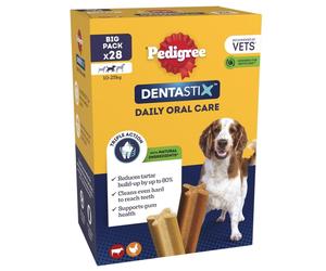 DentaStix - Daily Dental chews for medium Dogs 10-25 kg , 28 Pedigree Dentast...