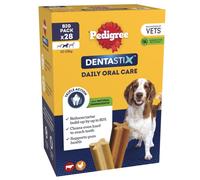 DentaStix - Daily Dental chews for medium Dogs 10-25 kg 28 Pedigree Dentasti...