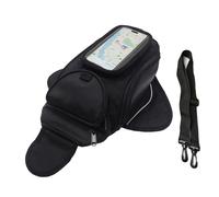 dentedeleao Motorcycle Tank Bag Waterproof Oxford Motorbike Universal Magnetic Bag with Removable Straps and Transparent Pocket