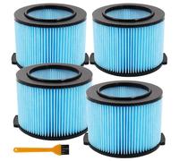 Dentego 4 Packs Replacement Filter for Shop Vac VF3500 3-Layer Wet/Dry 3-4.5 Gallon Portable Vacuum Compatible with WD4050, WD3050, WD4080, WD4522, 4000RV, 4500RV