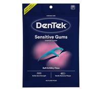 DenTek Comfort Clean Sensitive Gums Floss Picks, Soft & Silky Ribbon Floss, Gentle on Teeth and Sensitive Gums (150 Picks)