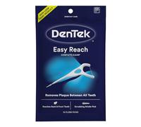 DenTek Complete Clean Easy Reach Floss Picks, No Break & No Shred Floss, 75 Count