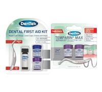DenTek Dental First Aid Kit + Temparin Max Repair Kit - 24+ Repairs