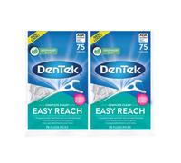 Dentek Floss Picks Complete Easy Reach 75 Count (2 Pack)
