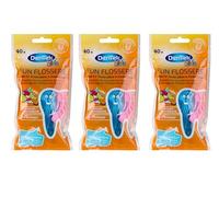 DenTek Fun Flosser Kids for Children with Wild Fruit Flavour, Pack of 3