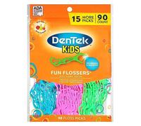 DenTek Kids Fun Flossers, Wild Fruit, 90 Count