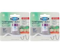 DenTek Temparin Max Home Dental Repair Kit -12+ Repairs- Pack of 2