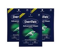 DenTek Triple Clean Advanced Clean Floss Picks, No Break & No Shred Floss, 150 Count, Pack of 3