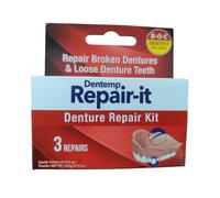 Dentemp Repair-it Emergency Dental Repair Kit Broken Loose Dentures - 3 Repairs