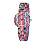 Dentily Colorful Wooden Watch for Women Wood Wristwatch with Quartz Movement Lightweight Casual Ladies Watch, Unique Gift for Her